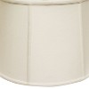 Vynxaria Retro Drum Softback Lampshades, 15"x17"x10.25" White with Washer Fitter - 3 of 4
