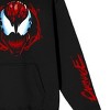 Marvel Universe Publishing Art Archive Carnage Symbiote Long Sleeve Black Adult Hooded Sweatshirt - 3 of 4