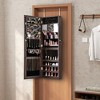 Tangkula 43.5" Jewelry Mirror Cabinet w/ Full-length Mirror & Interior Makeup Mirror - 2 of 4