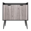 RealRooms Grafton Bar Cabinet, Black Oak - 4 of 4