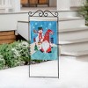Evergreen Garden Flag Gnome Snowman Applique Double Sided Indoor Outdoor Decor 18" x 12.5" - 2 of 3