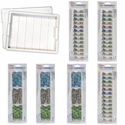 Elizabeth Ward Bead Storage Solutions 3 Piece Clear Organizing Storage  Containers For Beads, Crystals, Fasteners, And Craft Supplies, Large :  Target