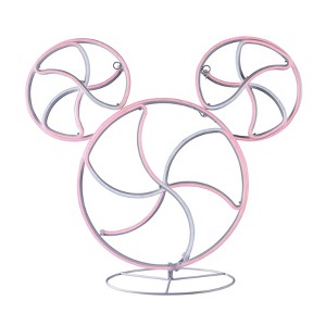 Disney 2' Outdoor Neon Peppermint Mickey Pink - 1 of 4