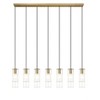 Alton 7-Light Linear Chandelier - Modern Steel Design for Kitchen Island or Dining Table - 4 of 4