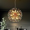 Rennnsan Coraneth 21"W 12-Light Sputnik Dandelion Color Crystal Modern Dimmable Chandelier in Gold - 2 of 4