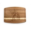 Toscana Disney Little Mermaid Ovale Acacia Cutting Charcuterie Board - 2 of 4