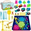 32 Plastic Space Sand Tower Crane Engineering Vehicle Set - Plastic Construction, Kids Building Set, Sandbox, Educational Construction Toy - 2 of 4