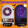 VINGLI 24" Purple Christmas Wreath w/50 LED Lights, Battery Operated, 100 Tips, Colorful Ornaments for Xmas, Halloween & Easter Decor - 4 of 4