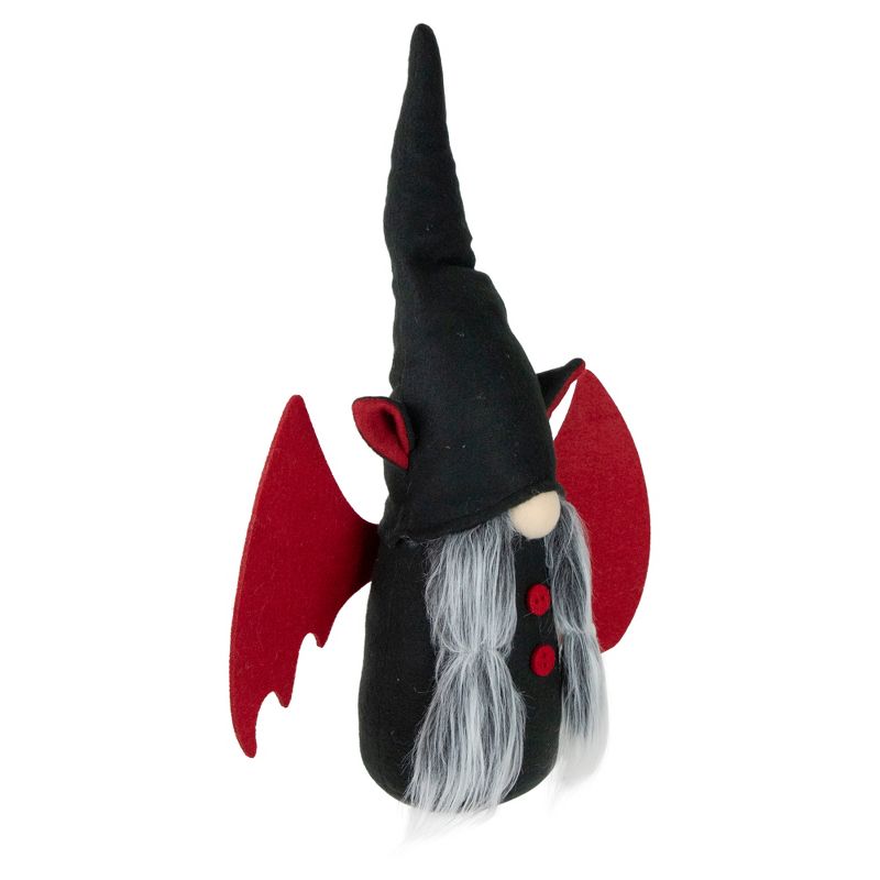 Northlight 17" Black and Red Halloween Girl Gnome with Bat Wings, 3 of 5