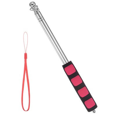 Unique Bargains Stainless Steel Handheld Anti-Slip Grip Flag Pole 1 Pc