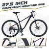 Gulches 27.5 Inch Wheels 8 Speed Mountain Bike, for Men Women Boys and Girls, Front Suspension, Steel Frame - 2 of 4