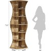 Tribesigns 73.2" Tall Corner Bookcase, 6-Tier Corner Shelf Bookshelf Display Shelf Plant Stand for Living Room, Bedroom, Home Office - 3 of 4