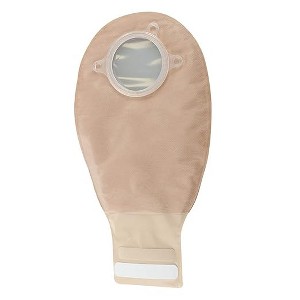ConvaTec Natura+ Drainable Ostomy Pouch, 12" Transparent, InvisiClose Tail, Filter, 45mm (1-3/4") Flange, 10ct - 1 of 3