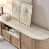 SinCiDo 70" Luxury TV Stand w/Faux Marble Top, Modern TV Console for TVs Up to 80 inches - 2 of 4