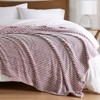 SEVOBAL Baby Blankets Carved Plush Blanket Queen Thick Warm Throw for Women and Men Soft Fuzzy Plush Queen Blanket for Winter, Red, 90"*90"*0.25" - 4 of 4