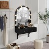 APRILSOUL Floating Makeup Vanity Desk with Mirror & 3-Color Lights - 4 of 4