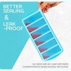 Aoibox 1/2 Cup Silicone Freezer Tray With Lid - 2-Pack For Meal Prep & Freezing Sauces, Oven & Dishwasher Safe, Leak-Proof - 3 of 4
