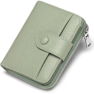 BEAFUP Small Wallet for Women - RFID Blocking Credit Card Holder Bifold Zipper Pocket Wallet with ID Window - 1 of 4
