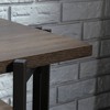 North Avenue TV Stand for TVs up to 54" Smoked Brown - Sauder: Durable Metal Frame, Open Shelving - 3 of 4