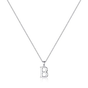 Turandoss S925 Sterling Silver Initial Necklaces for Girls Women, Dainty Initial Jewelry Birthday Gifts - 1 of 4