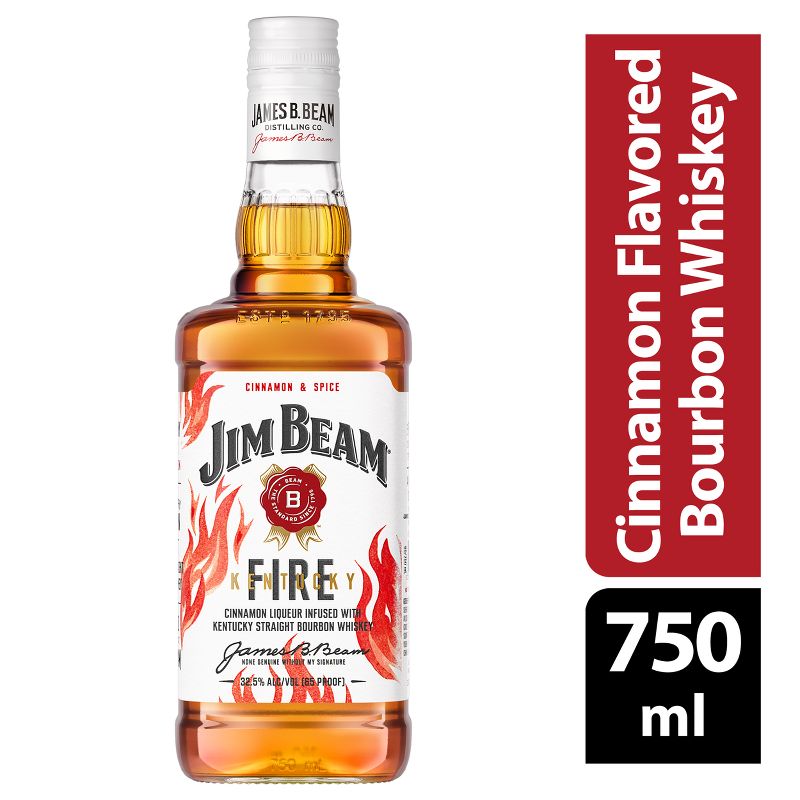 Jim Beam Kentucky Fire Bourbon Whiskey - 750ml Bottle, 4 of 7