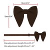 Allegra K Men's Pre-tied Solid Color Formal Party Prom Velvet Bow Ties One Size - 4 of 4