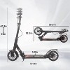 Foldable Lightweight Kick Scooter for Kids & Teens, Adjustable Height, Dual Brakes, Shock Absorbing, Portable Scooter - 3 of 4
