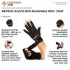 Copper Joe Fingerless Arthritis Gloves Adjustable Strap Copper Infused Arthritis Hand Compression Gloves Typing Carpal Tunnel Rheumatoid Tendonitis - 4 of 4