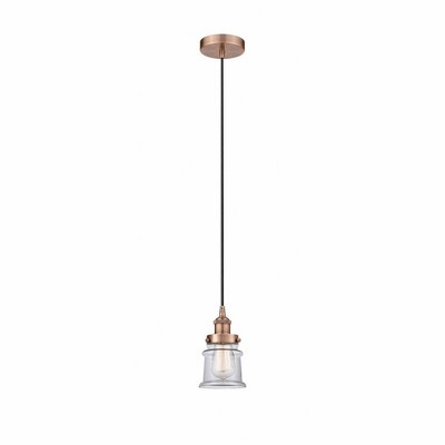 Canton - 1 Light Mini Pendant In Industrial Style-9.25 Inches Tall and 5.25 Inches Wide