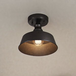 Urban Ambiance Luxury Modern Farmhouse Ceiling Light,  7''H x 10''W,  Dark Bronze Finish, ULB2200 - 1 of 4
