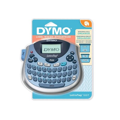 dymo letratag black h