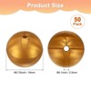 Unique Bargains Round Loose Rubber Beads Craft Smooth Ball Small Hole for DIY Crafts 50 Pcs - 3 of 4