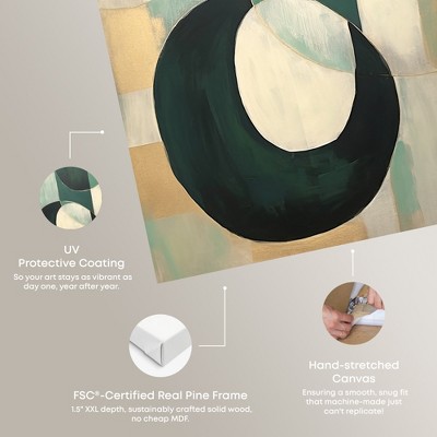 Jade Bracelet Abstract Shapes Gallery Wrapped Canvas Wall Art, 24" x 36"