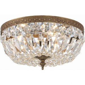 Crystorama Lighting Ceiling Mount 3 - Light Flush Mount in  Olde Brass - 1 of 4