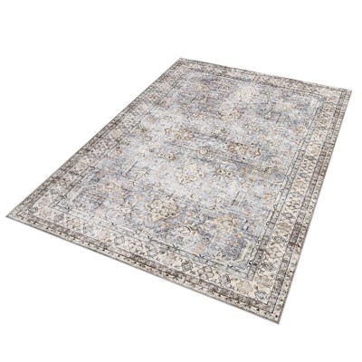 Machine Washable Area Rug Oriental Rug Non-Slip Carpet