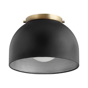 Quorum Lighting Dome 1 - Light Flush Mount in  Black - 1 of 1