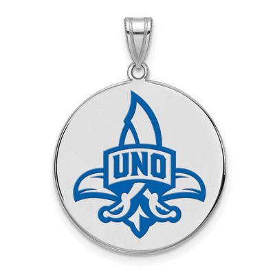 Black Bow Jewelry Sterling Silver New Orleans Privateers NCAA Extra Large Pendant