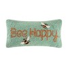 C&F Home 10" x 20" Bee Happy Spring Hooked Small Petite Throw Pillow - image 4 of 4