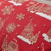 Christmas Holiday Embroidered Throw Pillow - Great Bay Home - 2 of 4