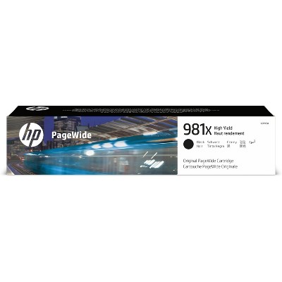 HP Inc. 981X High Yield Black Original PageWide Cartridge, ~11,000 pages, L0R12A