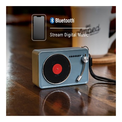Tourmaline Blue Portable Vintage Style Bluetooth Speaker