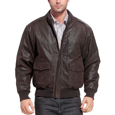 Landing Leathers Men's A-2 Distressed Leather Flight Bomber Jacket X-Large — фото 2