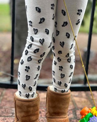 Girls leopard outlet print tights