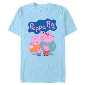 Mens Peppa Pig Family Group Shot T Shirt - 1 of 4