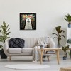 Stupell Industries Floral Llama on Black Framed Giclee Art - 2 of 4