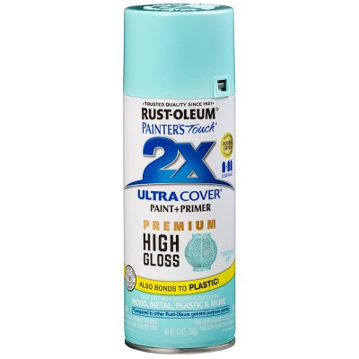 Rust-Oleum 12oz 2X Painter's Touch Ultra Cover High Gloss Spray Paint Turquoise