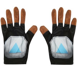 HalloweenCostumes.com One Size Fits Most Boy  The Mandalorian Child Costume Gloves., Black/Brown/Gray - 1 of 3