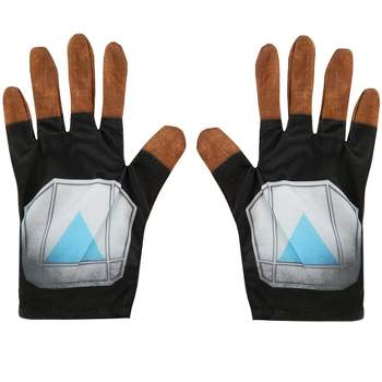 HalloweenCostumes.com One Size Fits Most Boy  The Mandalorian Child Costume Gloves., Black/Brown/Gray