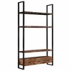 vidaXL Bookshelf 118x30x200 cm Solid Reclaimed Wood - 3 of 4