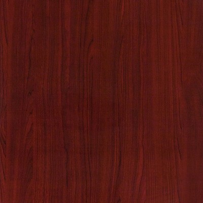 Mahogany High-Gloss Resin Rectangular Table Top with Thick Edge